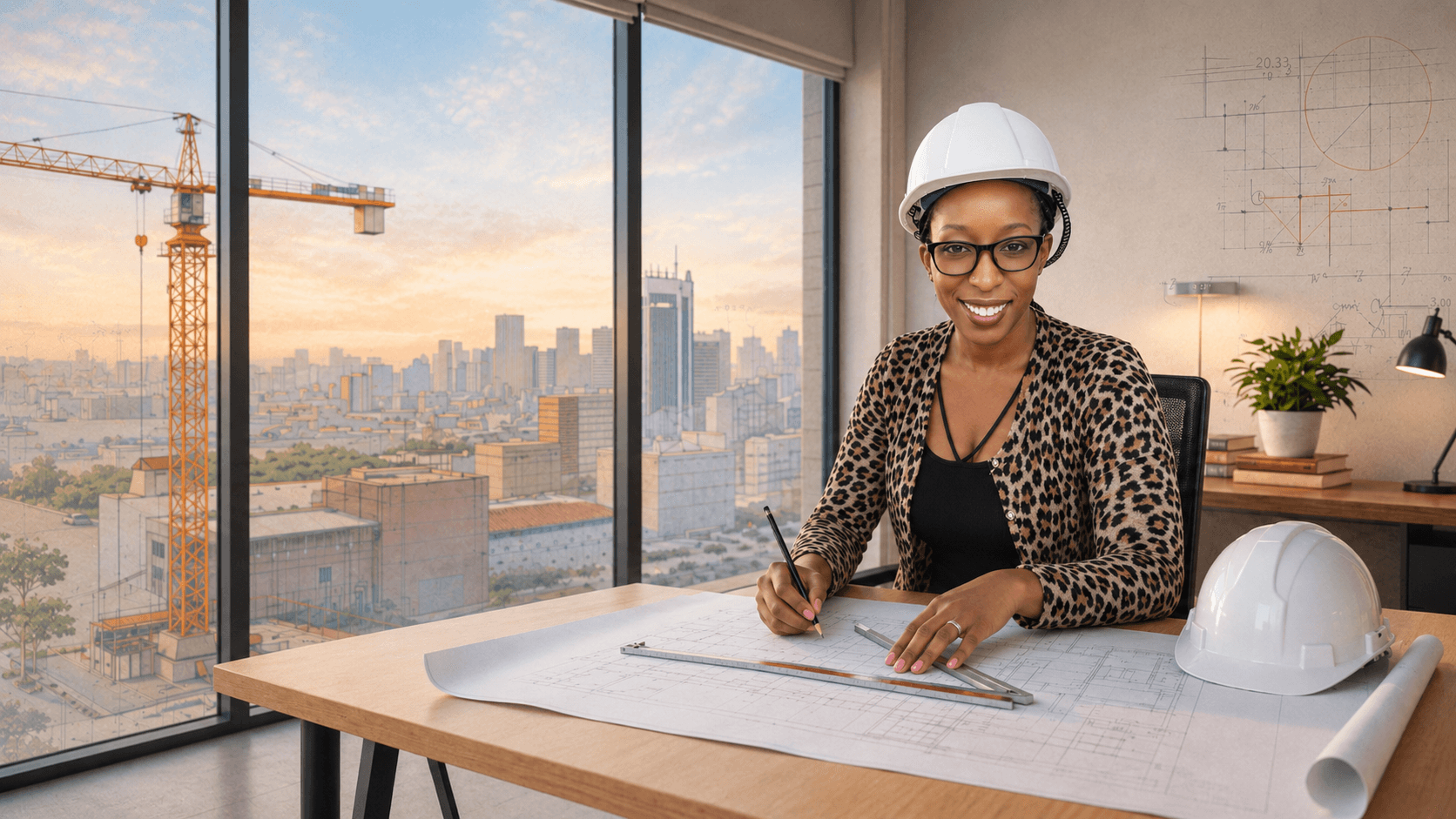 Kossy - Structural Engineer reviewing blueprints